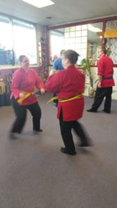 Women learning self-defense techniques in Selinsgrove at Warrior Concepts Academy