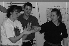 Women practicing self-defense in Selinsgrove Pa